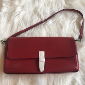 [Preston & York] Red Leather Clutch Purse